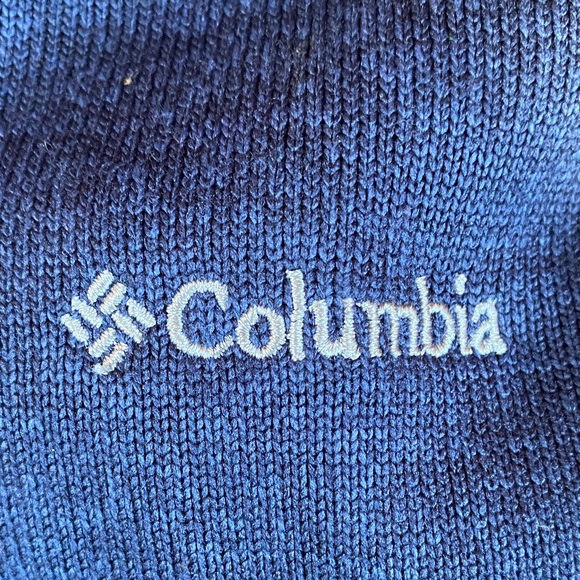 Columbia Deep Blue Knitwear Hoodie XSmall - Picture 2 of 2